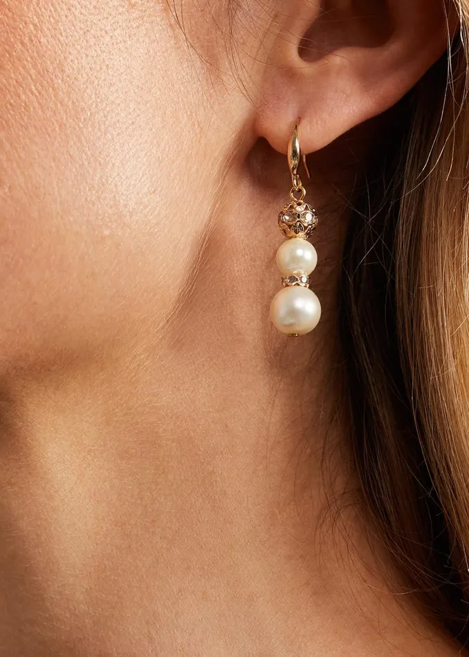 Women Phase Eight Jewellery Bead And Pearl Earring Ivory