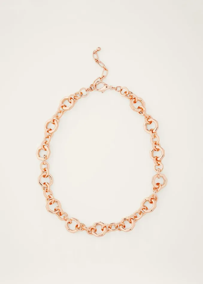 Women Phase Eight Jewellery Chunky Chain Necklace Rose Gold
