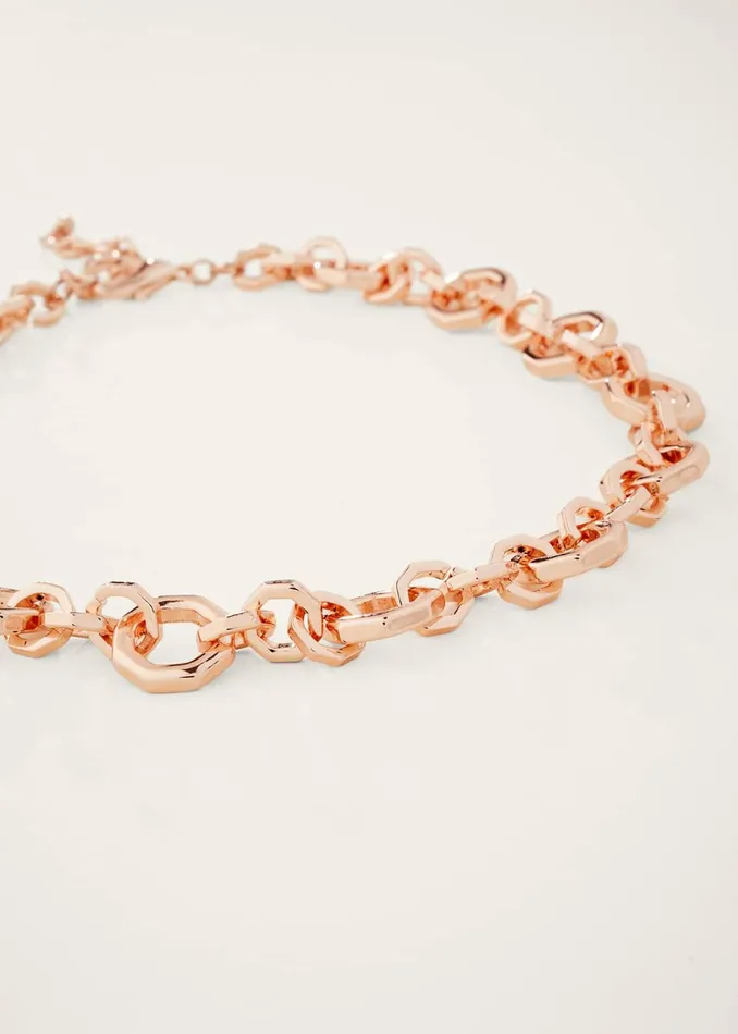 Women Phase Eight Jewellery Chunky Chain Necklace Rose Gold