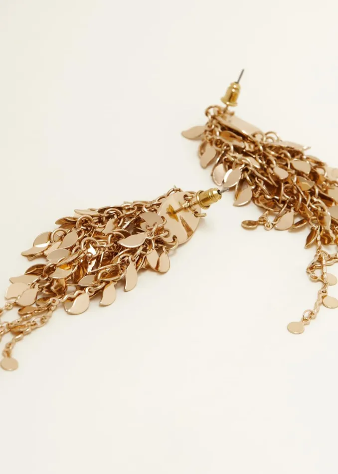 Women Phase Eight Jewellery Cluster Leaf Drop Earring Gold