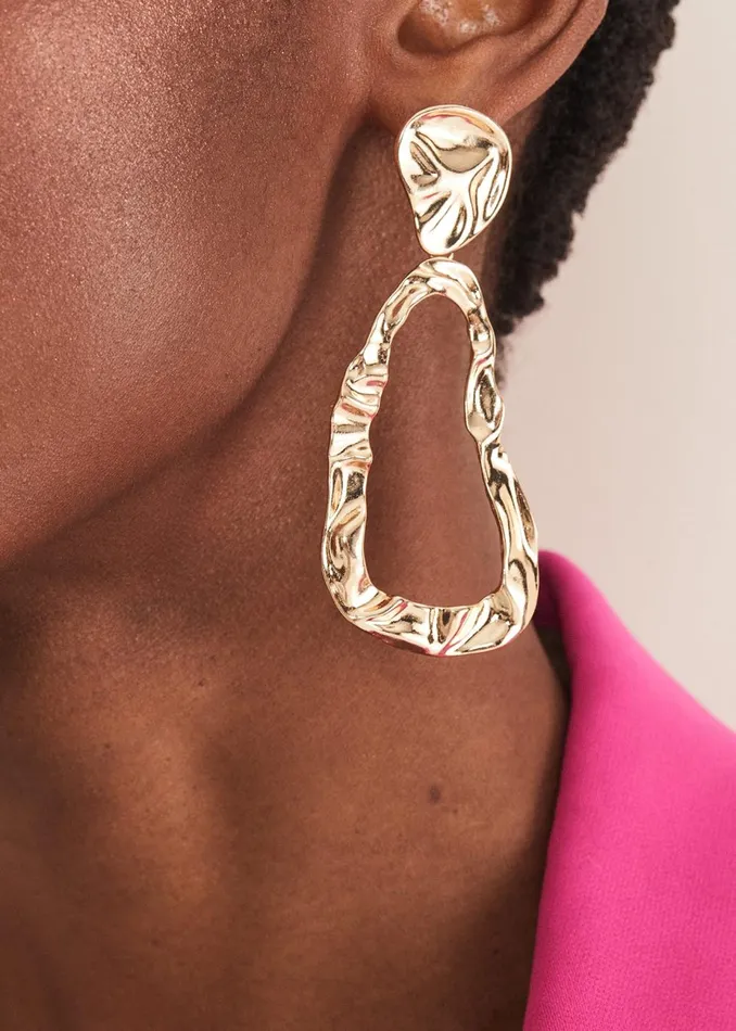 Women Phase Eight Jewellery Gold Drop Earrings Gold