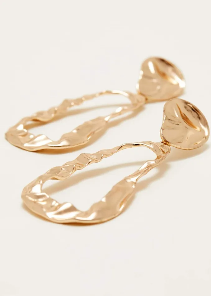 Women Phase Eight Jewellery Gold Drop Earrings Gold