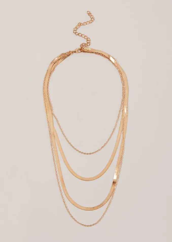 Women Phase Eight Jewellery Gold Layered Necklace Gold