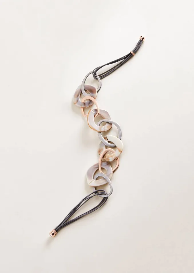 Women Phase Eight Jewellery Jily Resin Hoop Necklace Pinksilver