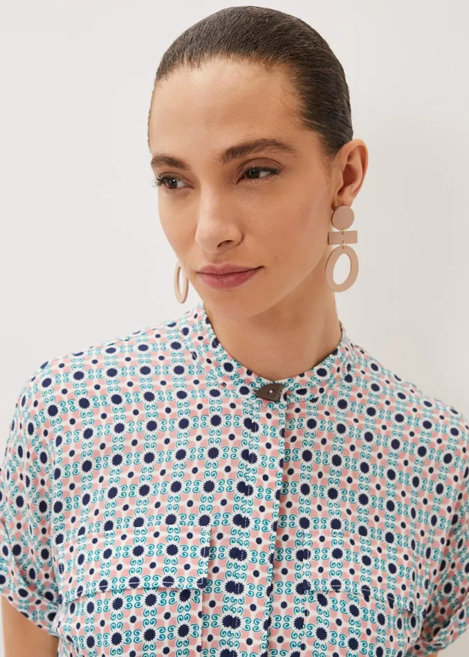 Women Phase Eight Jewellery Painted Abstract Drop Earring Putty