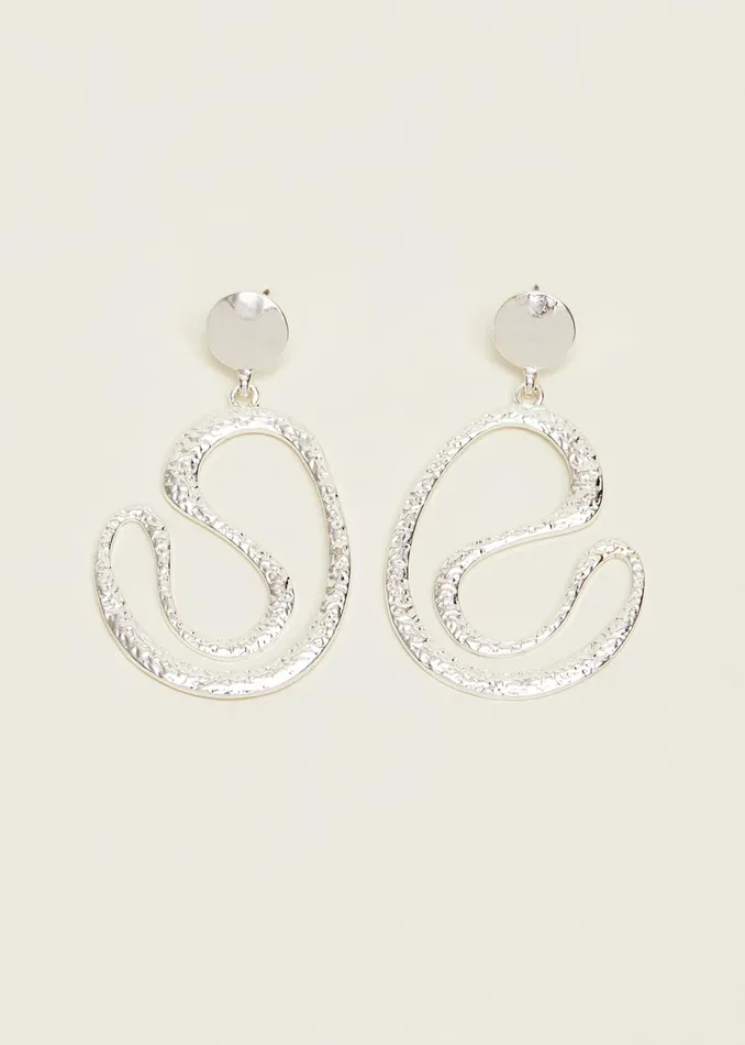 Women Phase Eight Jewellery Silver Drop Earrings Silver