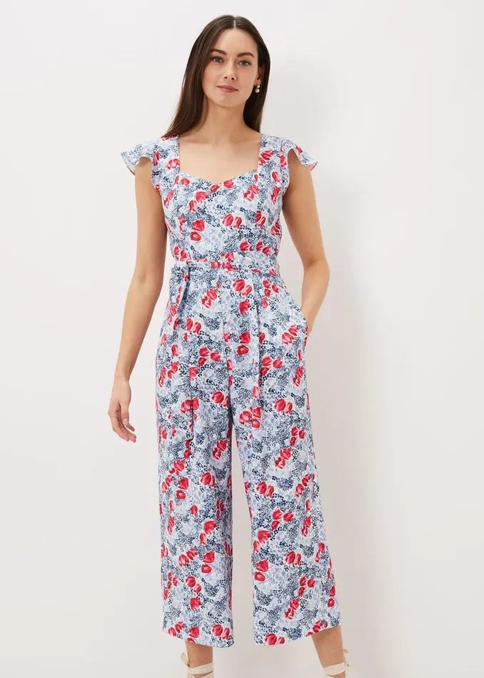 Women Phase Eight Jumpsuits Abbiana Tulip Jumpsuit Multicoloured