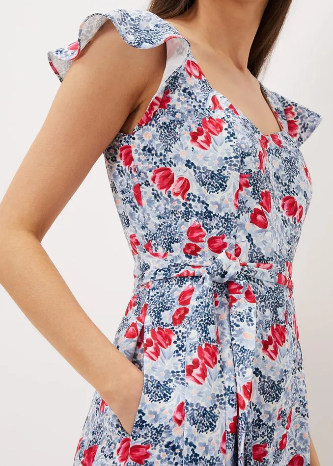 Women Phase Eight Jumpsuits Abbiana Tulip Jumpsuit Multicoloured