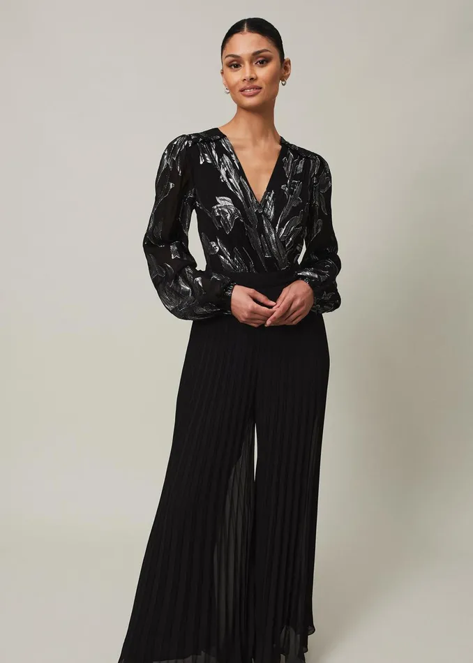 Women Phase Eight Jumpsuits Althea Wide Leg Jumpsuit Black
