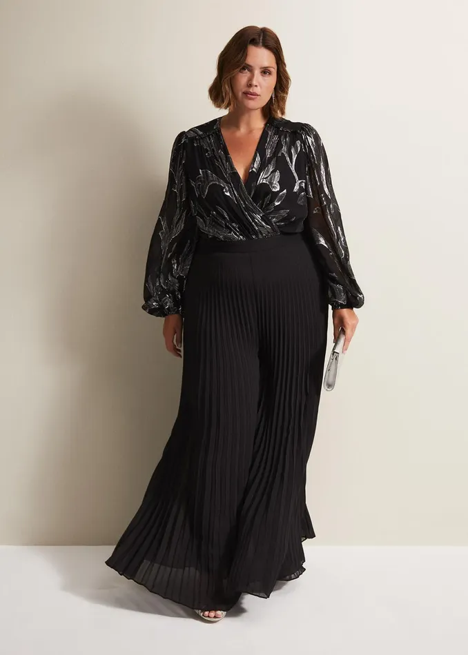 Women Phase Eight Jumpsuits Althea Wide Leg Jumpsuit Black