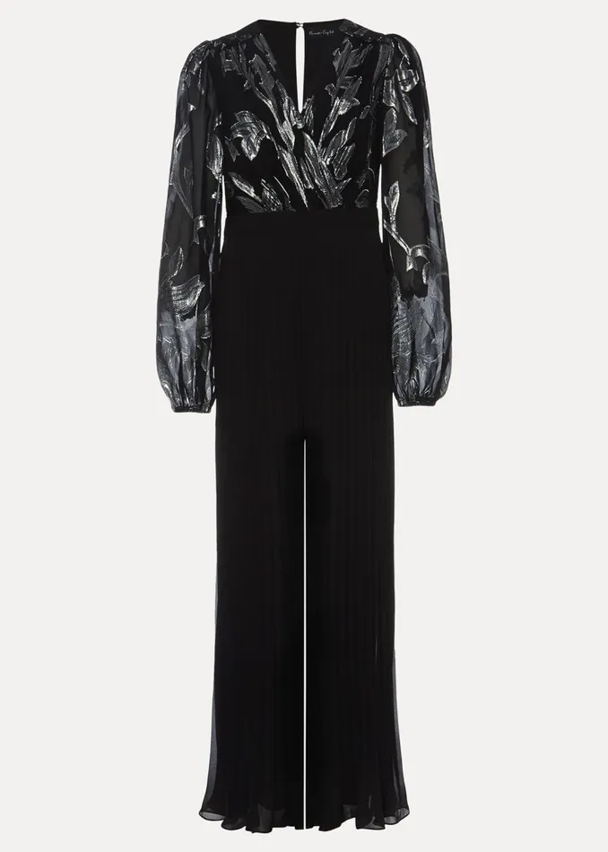 Women Phase Eight Jumpsuits Althea Wide Leg Jumpsuit Black