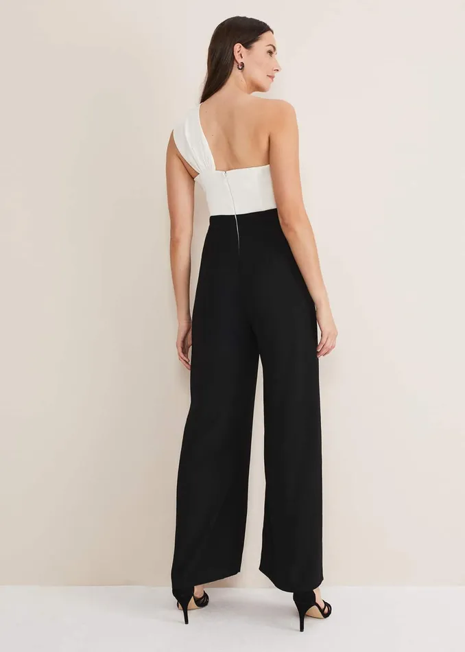 Women Phase Eight Jumpsuits Amethyst Bandeau Jumpsuit Oysterblack