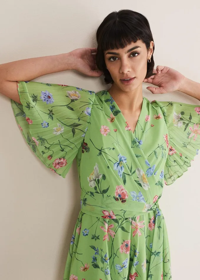 Women Phase Eight Jumpsuits Astoria Floral Playsuit Greenmulti