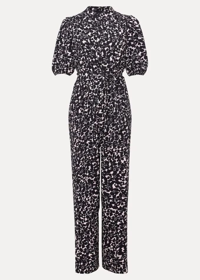 Women Phase Eight Jumpsuits Dorothea Floral Jumpsuit Blackmulti