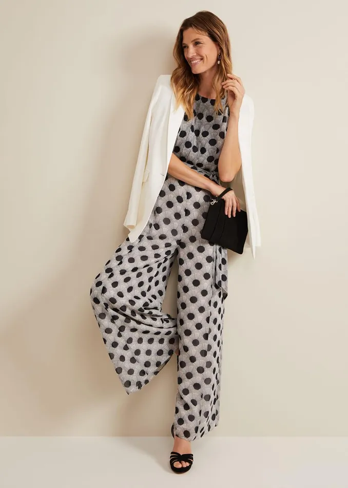 Women Phase Eight Jumpsuits Janine Print Jumpsuit Multicoloured