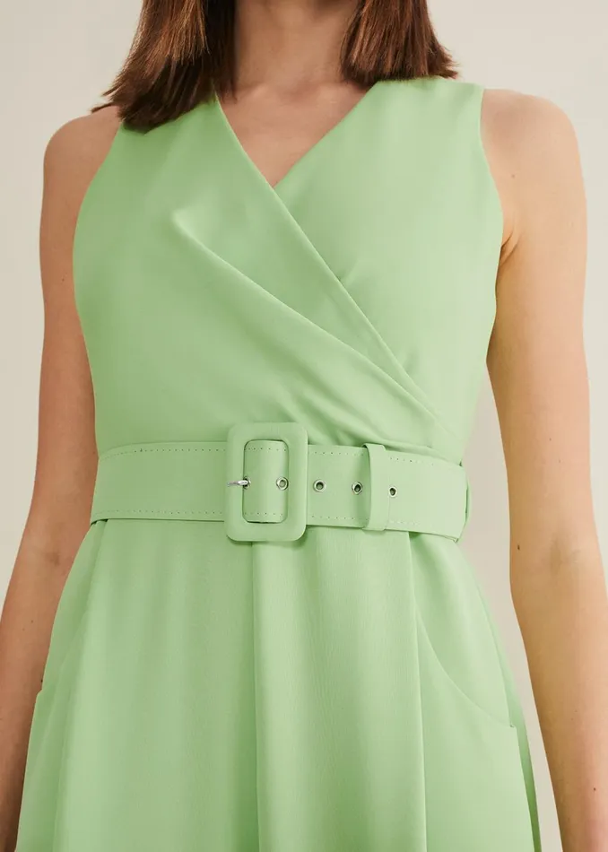 Women Phase Eight Jumpsuits Lissia Green Wide Leg Jumpsuit Apple Green