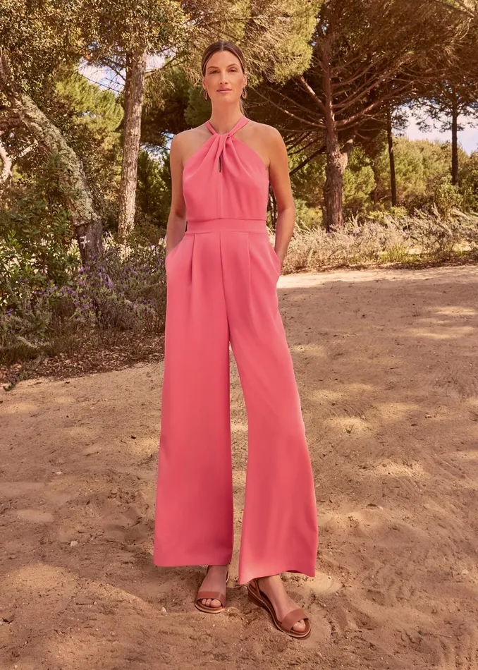 Women Phase Eight Jumpsuits Mellany Wide Leg Jumpsuit Watermelon