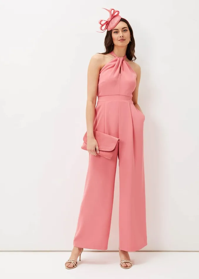 Women Phase Eight Jumpsuits Mellany Wide Leg Jumpsuit Watermelon