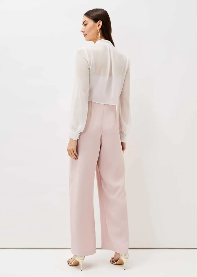 Women Phase Eight Jumpsuits Mindy Wide Leg Jumpsuit Ivoryantique Rose