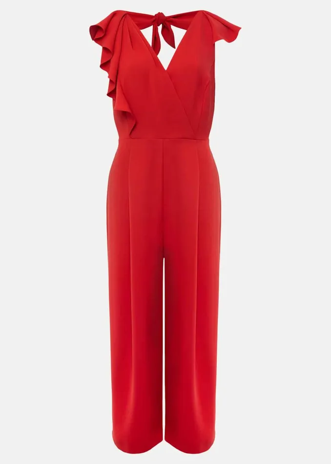 Women Phase Eight Jumpsuits Nicky Ruffle Jumpsuit Fire