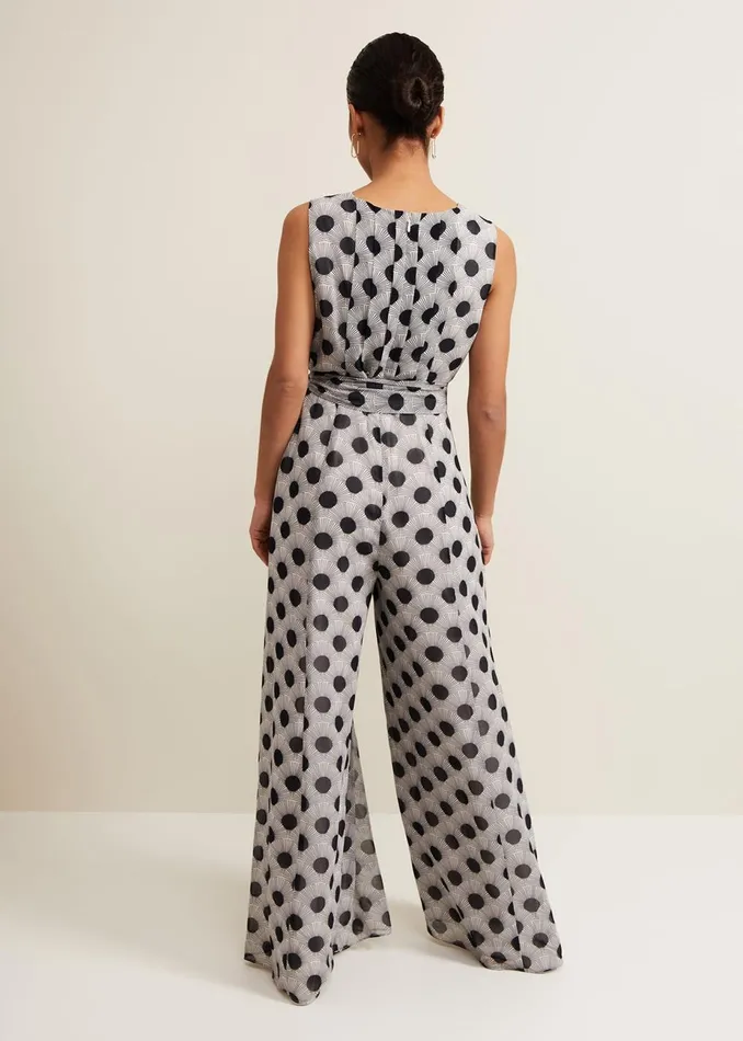 Women Phase Eight Jumpsuits Petite Janine Print Jumpsuit Multicoloured