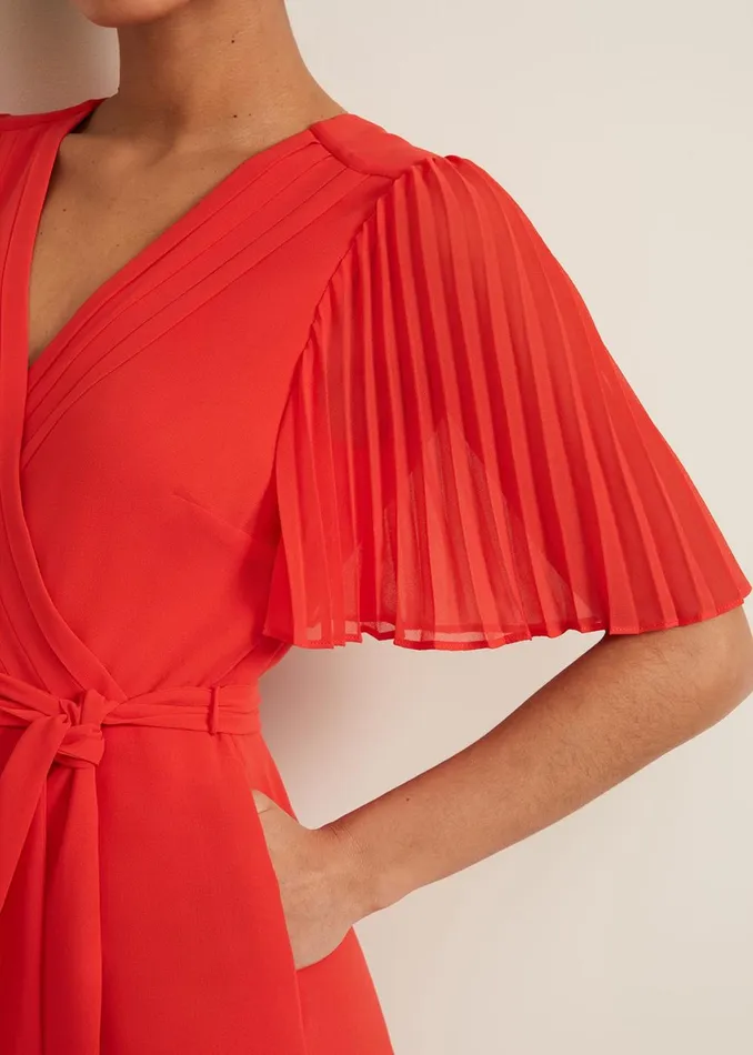 Women Phase Eight Jumpsuits Petite Kendall Pleat Jumpsuit Orange