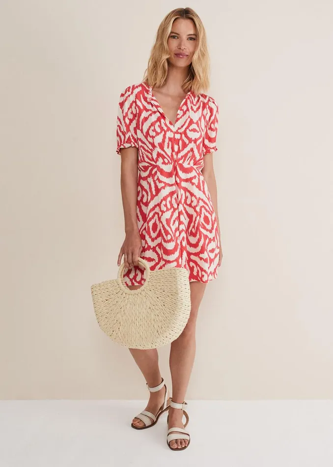 Women Phase Eight Jumpsuits Rolanda Printed Playsuit Coralcream