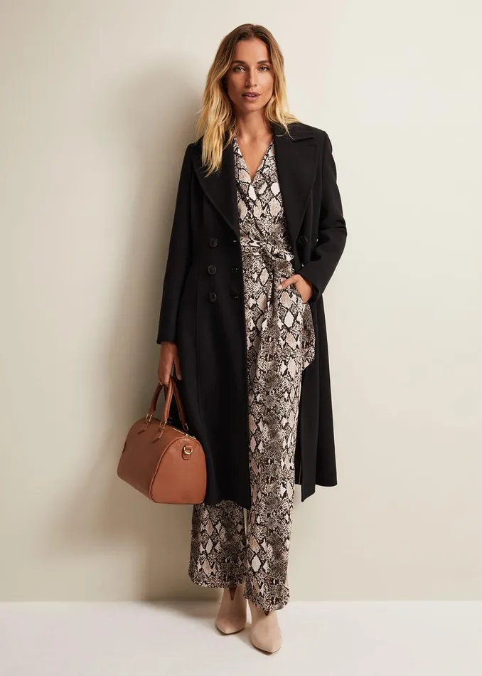 Women Phase Eight Jumpsuits Snake Constance Jumpsuit Brown