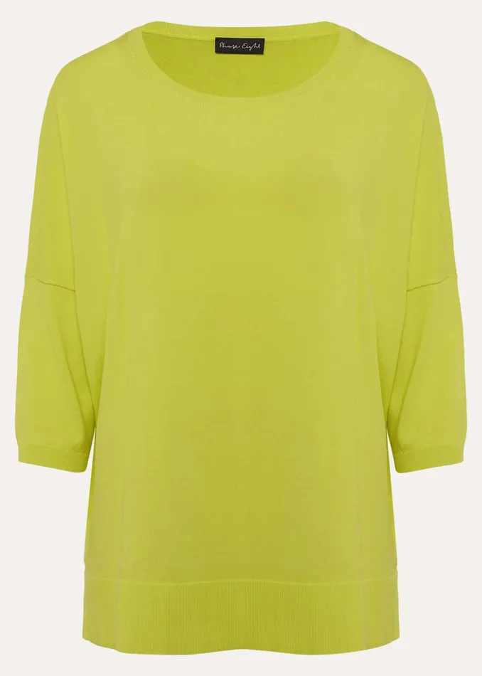 Women Phase Eight Knitwear Adriana Stepped Hem Knit Lime