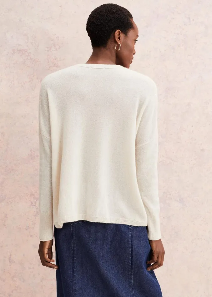 Women Phase Eight Knitwear Arabella Cashmere Cardigan Buttermilk