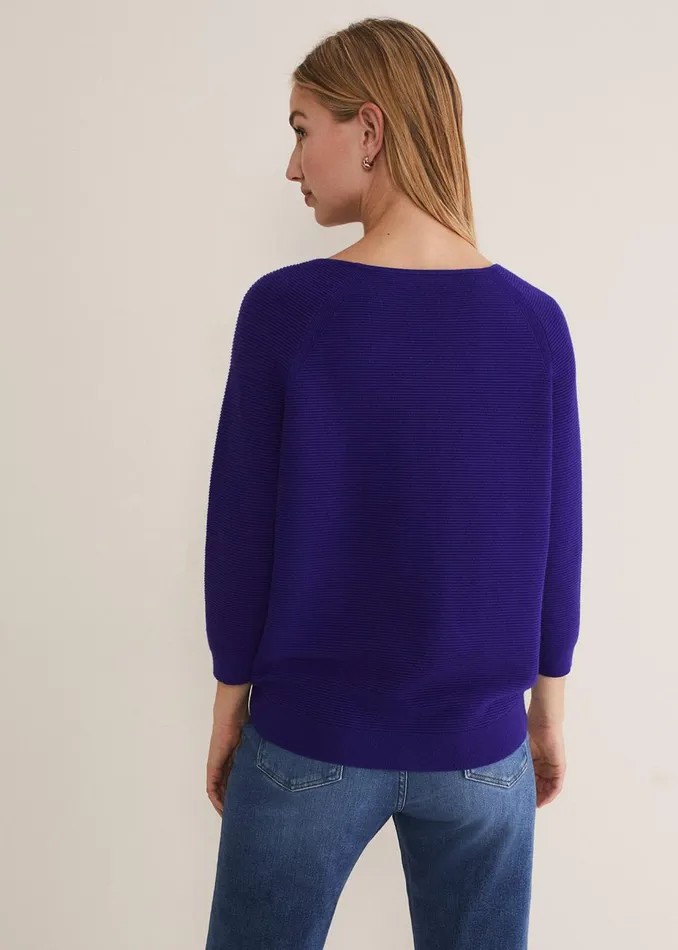 Women Phase Eight Knitwear Ariah Ribbed Jumper Purple