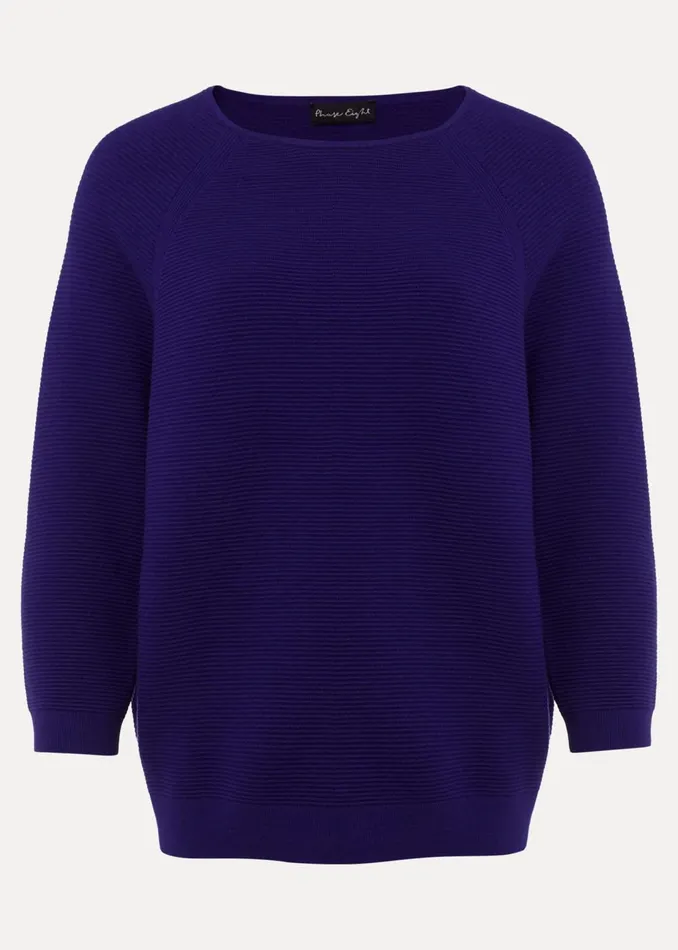 Women Phase Eight Knitwear Ariah Ribbed Jumper Purple