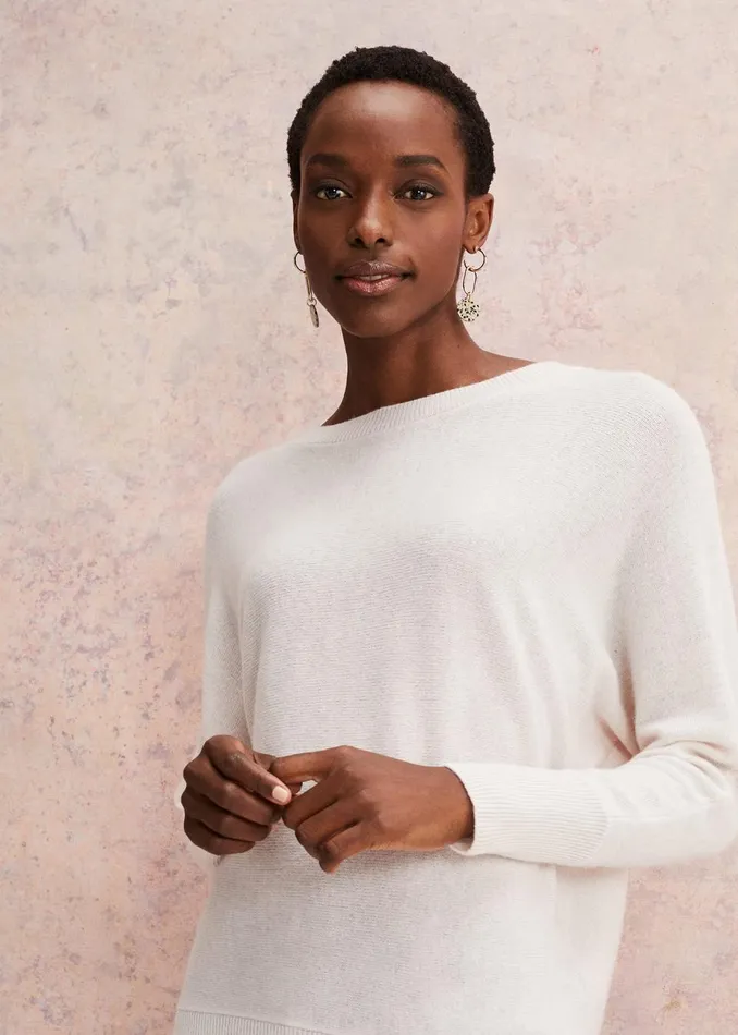 Women Phase Eight Knitwear Beatrice Cashmere Jumper Pale Pink
