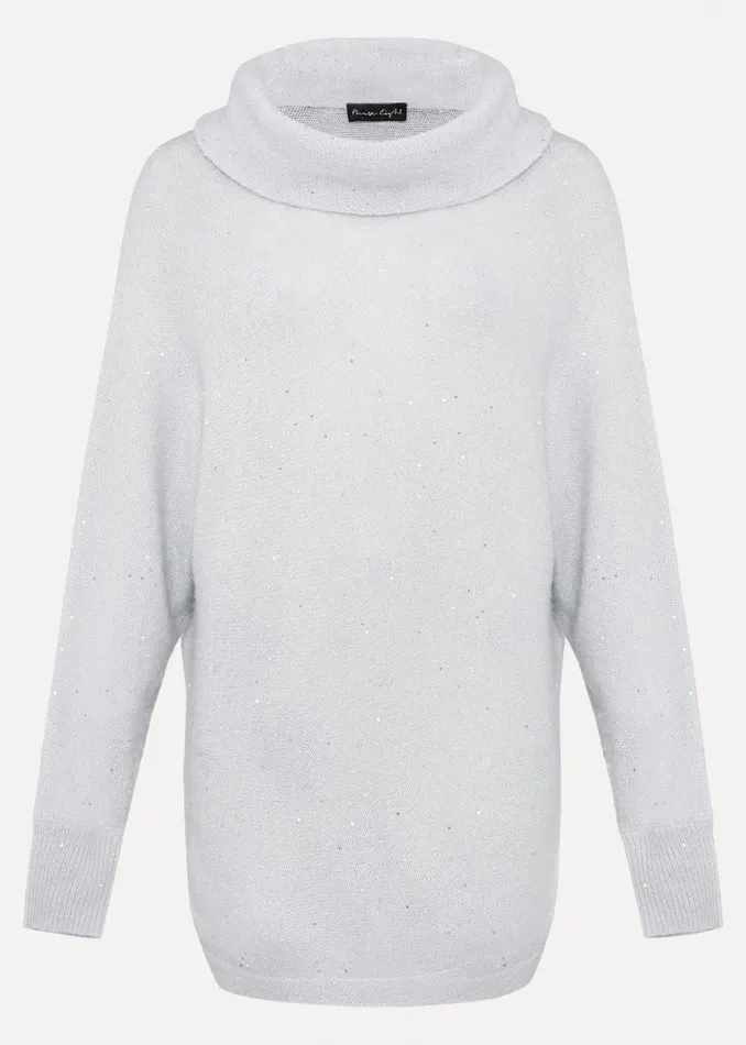 Women Phase Eight Knitwear Bronte Sequin Jumper Soft Blue