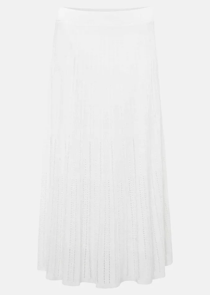 Women Phase Eight Knitwear Clara Knitted CoOrd Skirt White
