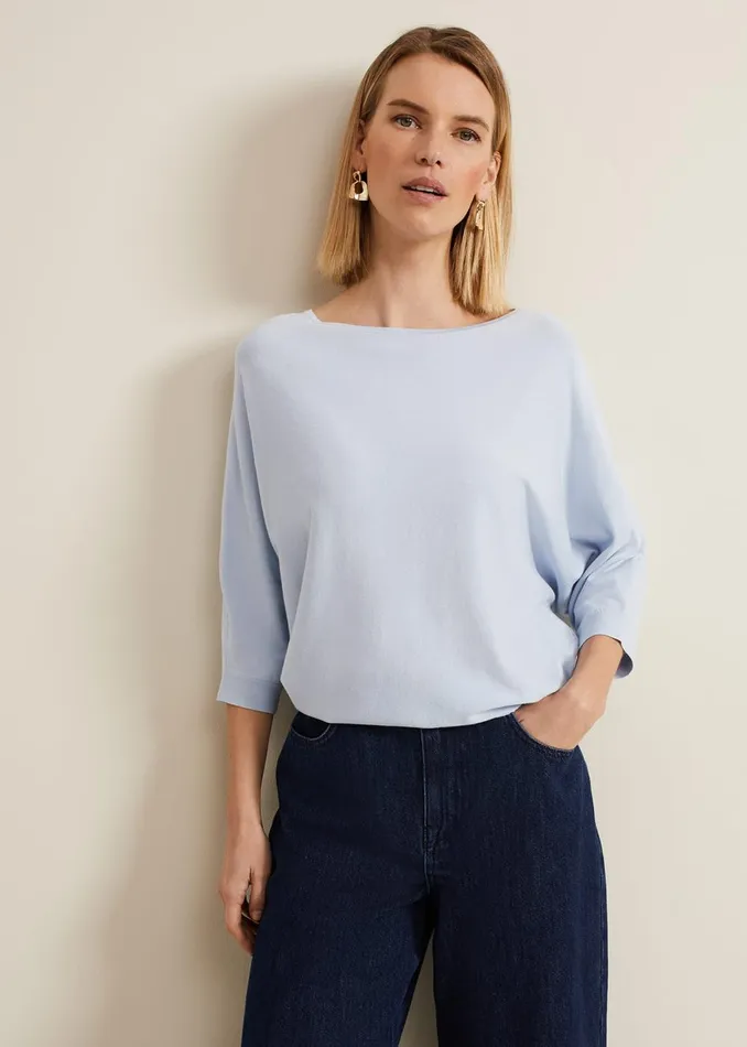 Women Phase Eight Knitwear Cristine Knit Jumper Blue