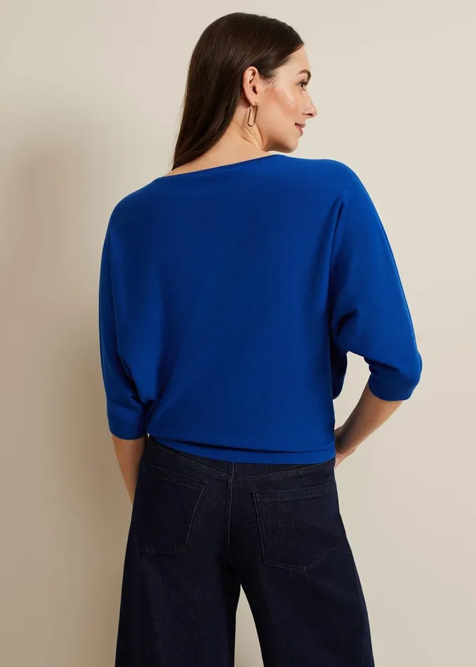 Women Phase Eight Knitwear Cristine Knit Jumper Cobalt