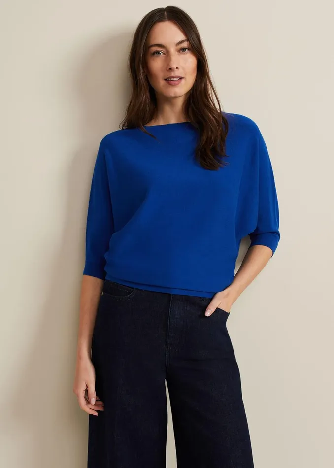 Women Phase Eight Knitwear Cristine Knit Jumper Cobalt