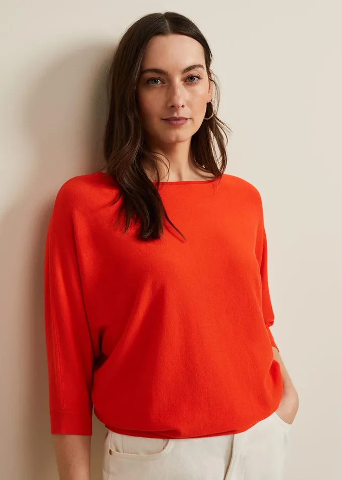 Women Phase Eight Knitwear Cristine Knit Jumper Coral