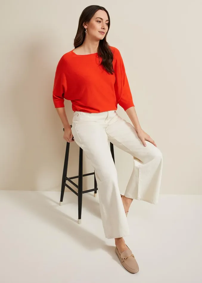 Women Phase Eight Knitwear Cristine Knit Jumper Coral