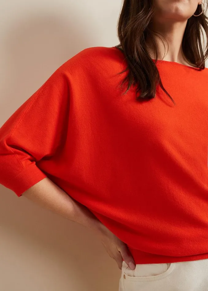 Women Phase Eight Knitwear Cristine Knit Jumper Coral