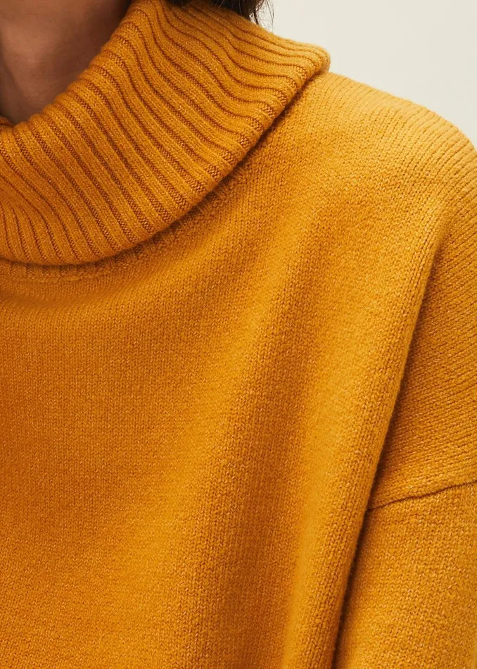 Women Phase Eight Knitwear Eva Roll Neck Jumper Ochre