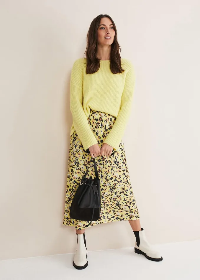 Women Phase Eight Knitwear Fay Mohair Open Knitted Jumper Sherbet