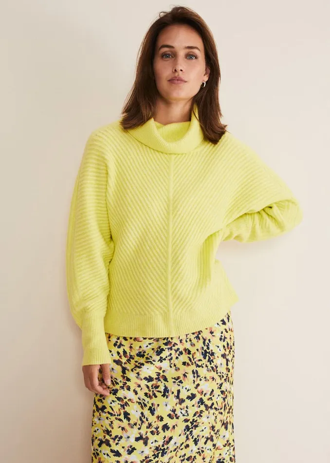 Women Phase Eight Knitwear Filippa Cowl Neck Jumper Sherbet