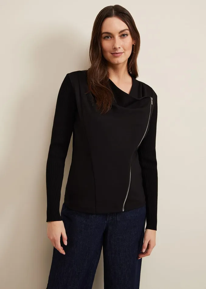 Women Phase Eight Knitwear Frankie Knit Jacket Black