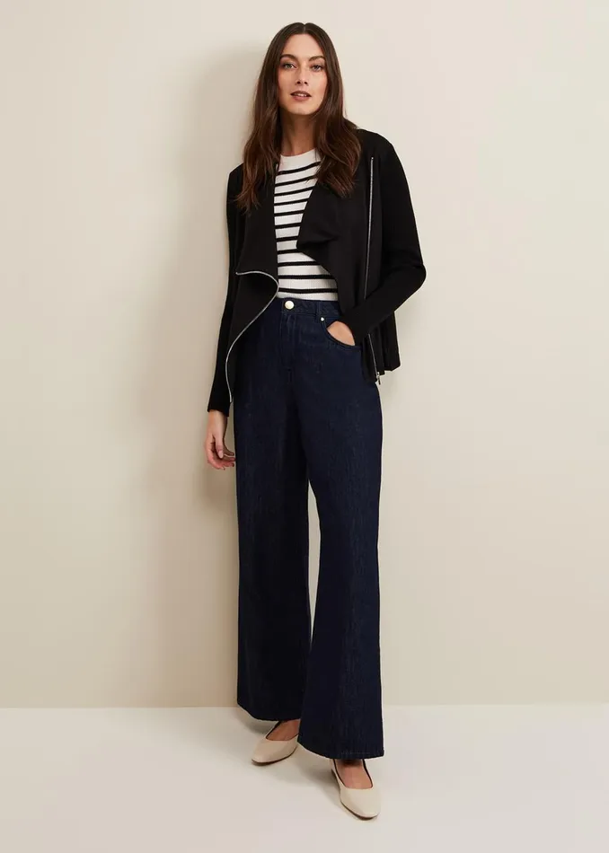 Women Phase Eight Knitwear Frankie Knit Jacket Black