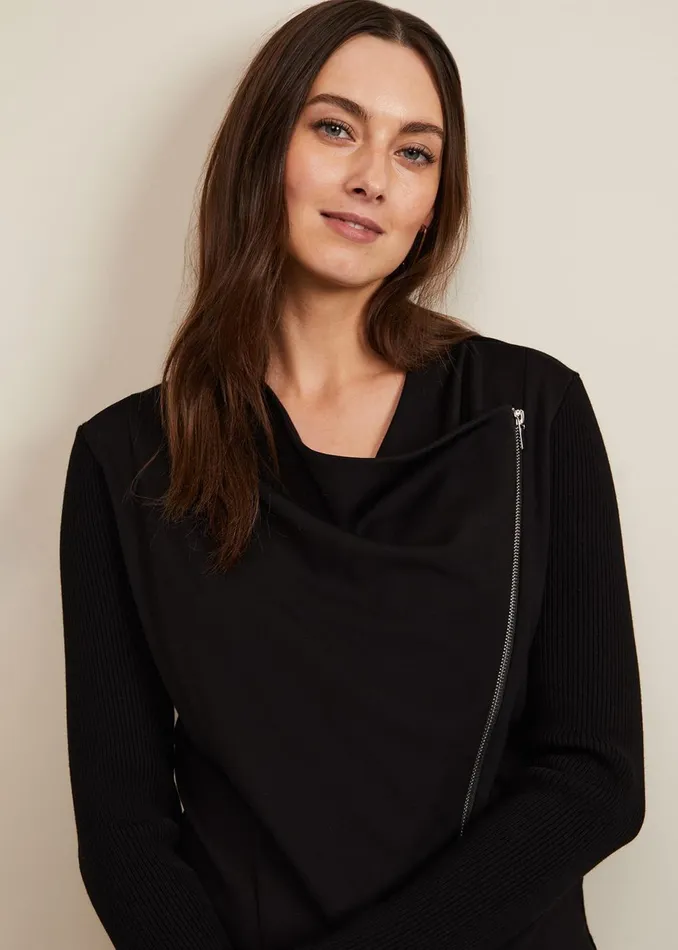 Women Phase Eight Knitwear Frankie Knit Jacket Black