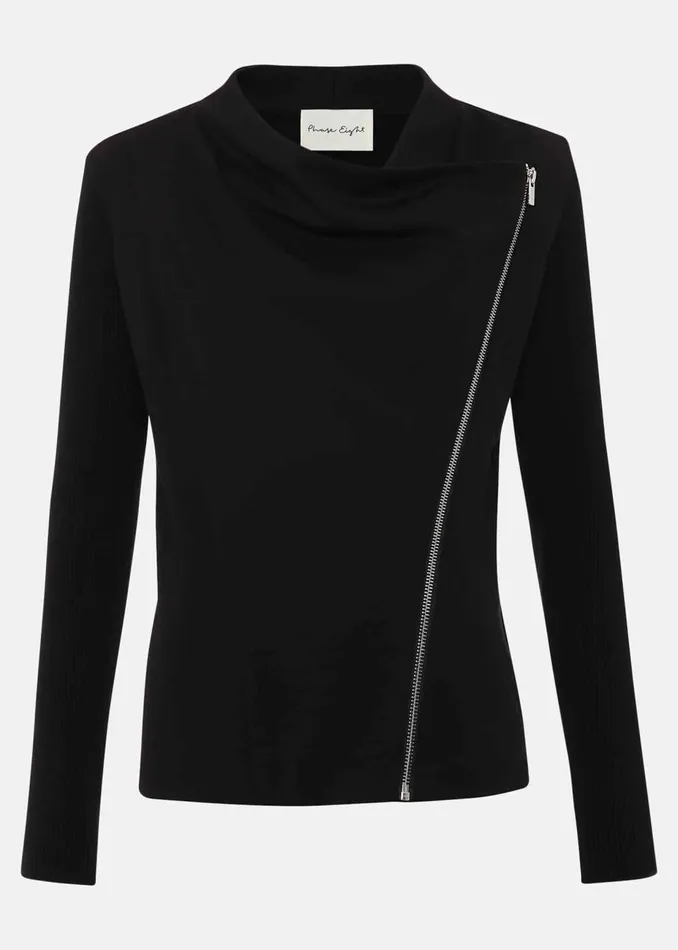 Women Phase Eight Knitwear Frankie Knit Jacket Black