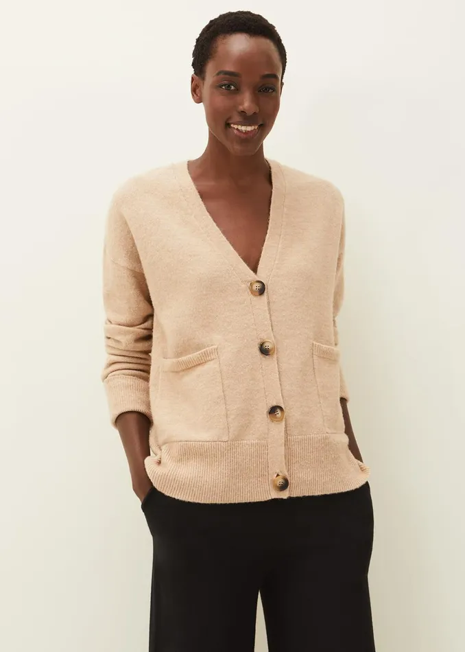 Women Phase Eight Knitwear Immy Cardigan Camel