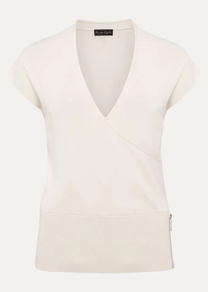 Women Phase Eight Knitwear Jasmina VNeck Top Ivory